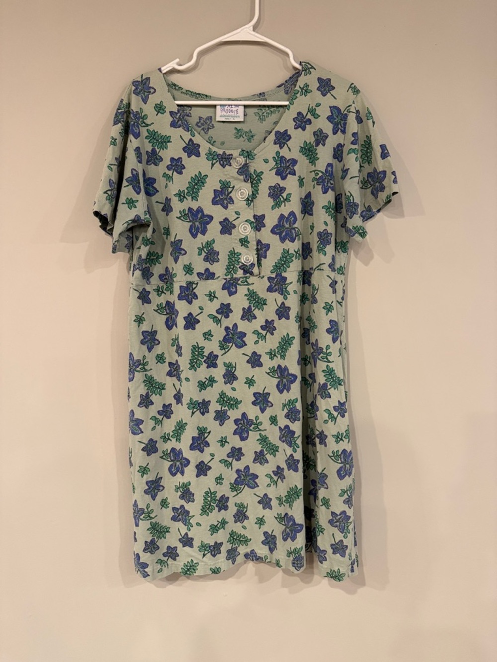 Fresh Produce 100% Cotton Beach Coverup run-around dress with fun print.  XL